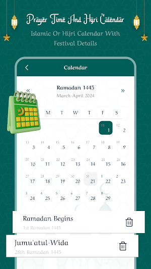 Prayer Time And Hijri Calendar Screenshot 2
