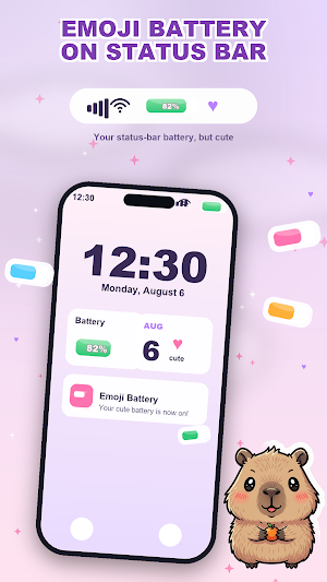 Emoji Battery: Cute Icons Screenshot 0
