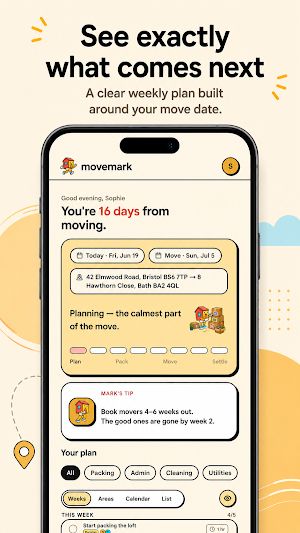 Movemark: Moving Planner Screenshot 1