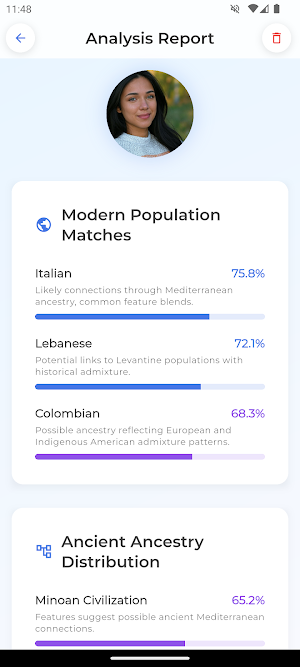 Face DNA: AI Ethnicity Test Screenshot 2
