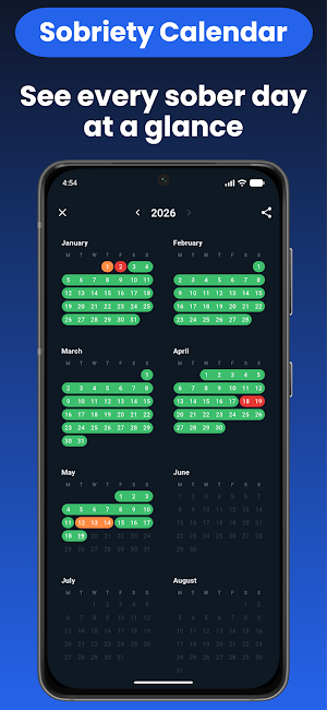 SoberMe - Alcohol Free Tracker Screenshot 1