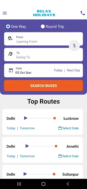Relax Holidays Screenshot 1