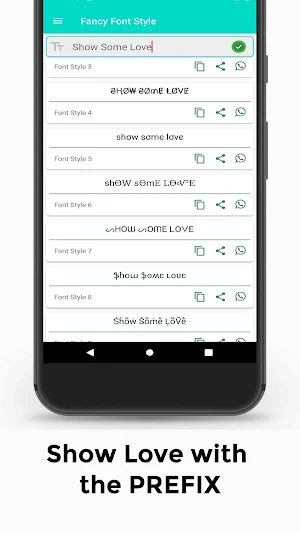 Fancy Stylish Text - cool fonts nickname generator Screenshot 2