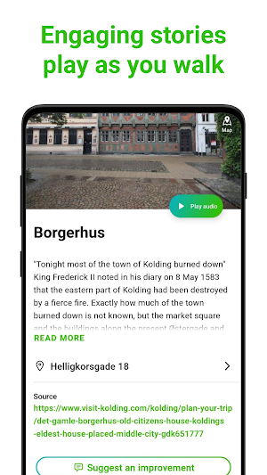 Kolding Tour Guide:SmartGuide Screenshot 1
