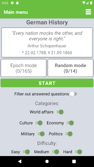 German History Quiz Screenshot 0