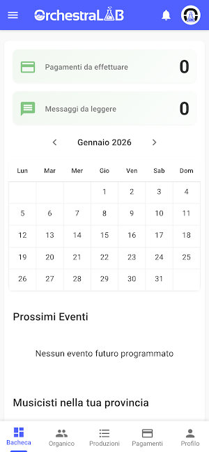 OrchestraLab: CRM e gestionale Screenshot 0