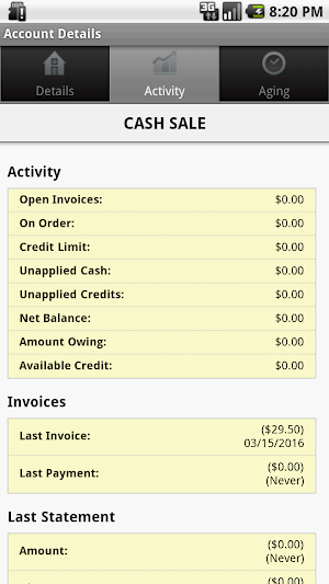 Builders Warehouse Web Track Screenshot 2