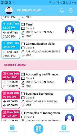Student App Screenshot 1