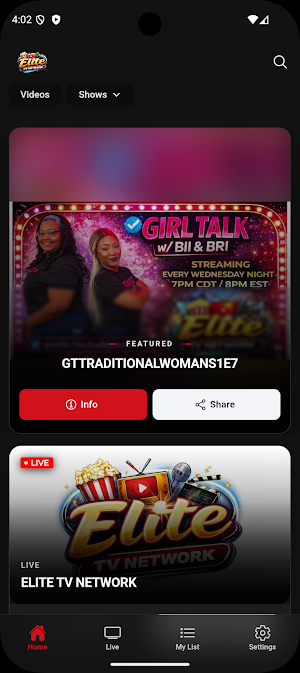 ELITE TV NETWORK Screenshot 0
