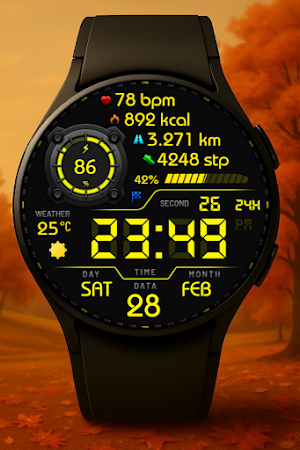 Vortexion Digital Watch Face Screenshot 3