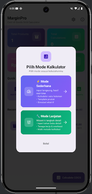 MarginPro: Hitung HPP & Profit Screenshot 3
