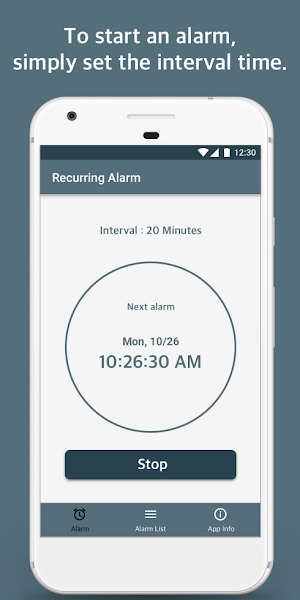Repeat Alarm - Recurring reminder Screenshot 1