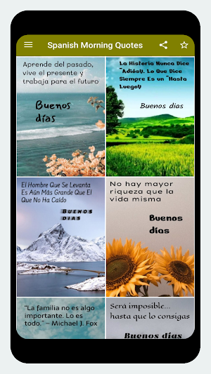 Spanish Good Morning Quotes Screenshot 0