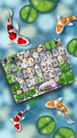 Lucky Koi Fish Keyboard Theme Screenshot 0