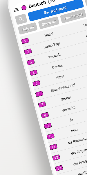 Simple Wordbook Screenshot 0