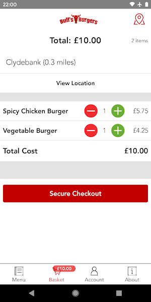 Bulls Burgers Screenshot 1