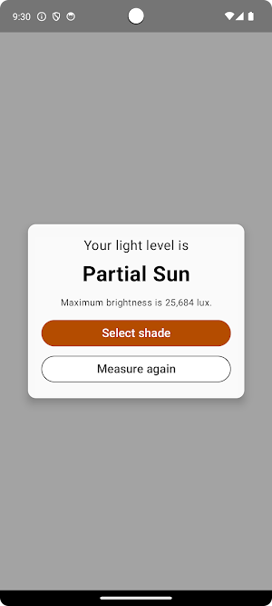 Greenhouse Light Meter Screenshot 2