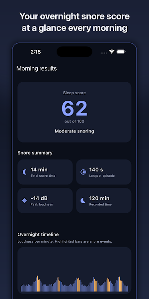 SnoreWise: Snore Recorder Screenshot 2