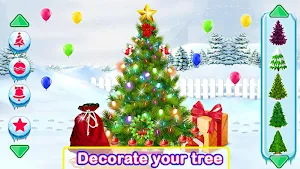 Christmas Holiday Fun - DressUp, Tree, Cake Screenshot 1