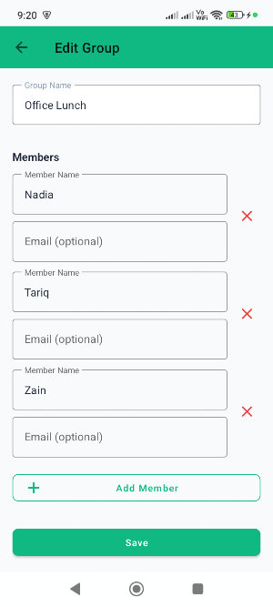 Bill Splitter: Share Expenses Screenshot 2