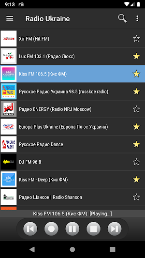 RADIO UKRAINE : Online Ukrainian radios stations Screenshot 1
