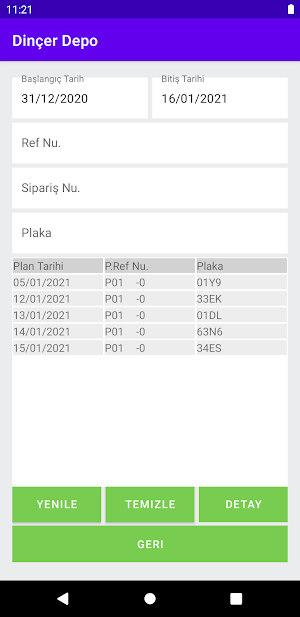 Dinçer Lojistik Depo Takip Screenshot 0