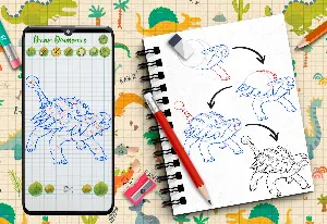 Learn How to Draw Dinosaurs Screenshot 2