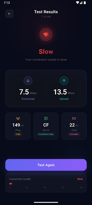 Speed Test Screenshot 2