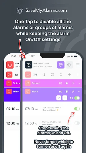Save My Alarms - Group Alarm Screenshot 3