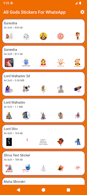 All Gods Stickers For WhatsApp Screenshot 0
