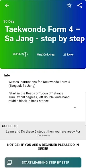 Taekwondo Forms (Poomsae) - A to Z Screenshot 0