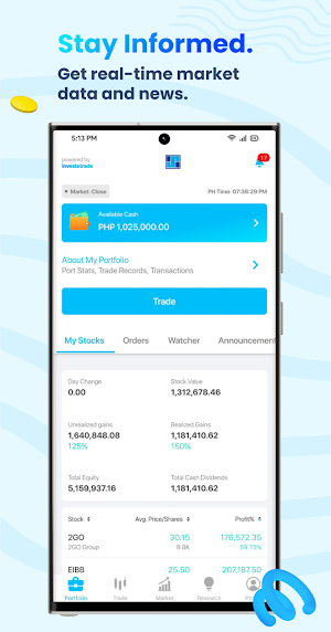 InvestaTrade- Invest PH Stocks Screenshot 2
