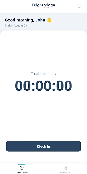 BrightBridge Time Clock Screenshot 1