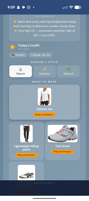 New Day Weather & Wardrobe Screenshot 3