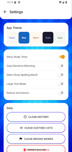 Word Recall Journal Screenshot 2