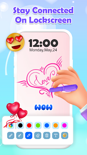 DrawLove - Lockscreen Drawing Screenshot 2