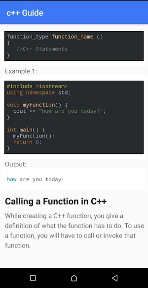 c++ guide Screenshot 2