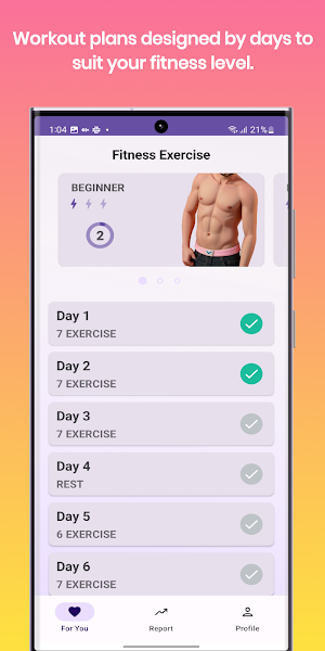 Fitness Men Workout Screenshot 2