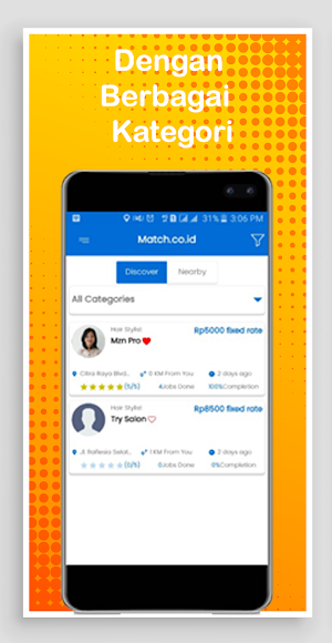 Match Pro - Freelance job next to you Screenshot 1