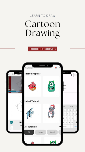 Drawing Cartoon Characters Screenshot 0