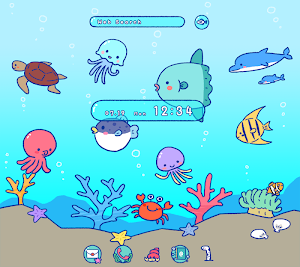 Cute Wallpaper Ocean Friends Theme Screenshot 0