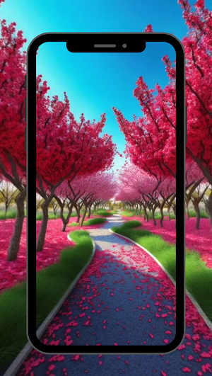 pink flower wallpaper Screenshot 3