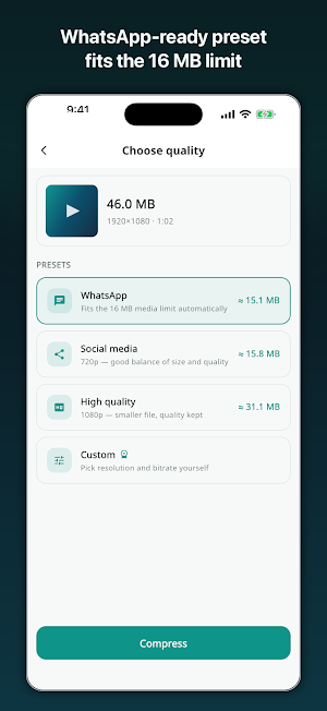 Vidpress: Video Compressor Screenshot 1