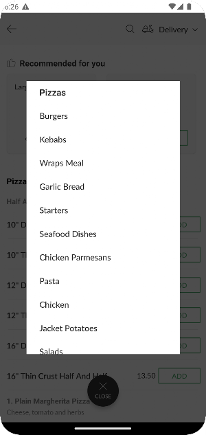 Sicilianos pizza Screenshot 2