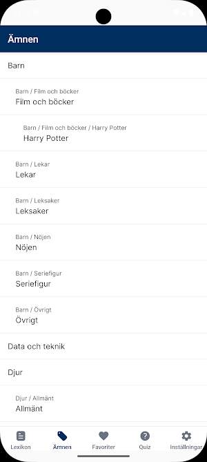 Svenskt teckenspråkslexikon Screenshot 1
