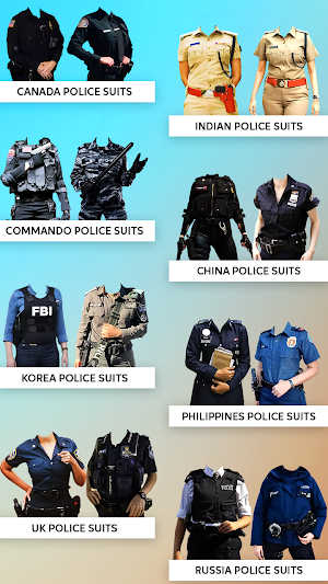 Women Police Suit Photo Editor Screenshot 2