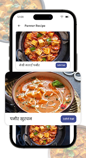 Paneer Recipes in Hindi Screenshot 1