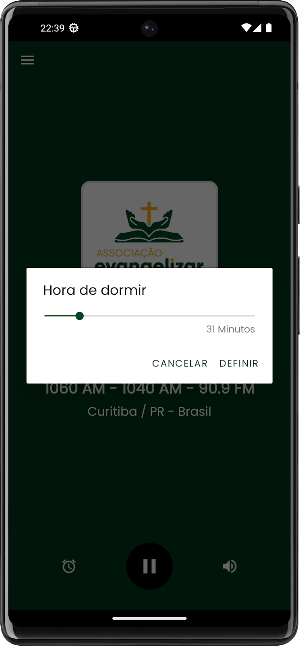 Rádio Evangelizar AMFM Curi/PR Screenshot 2
