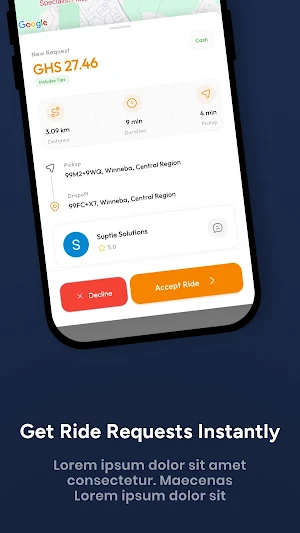rydeX Driver - Drive and Earn Screenshot 2