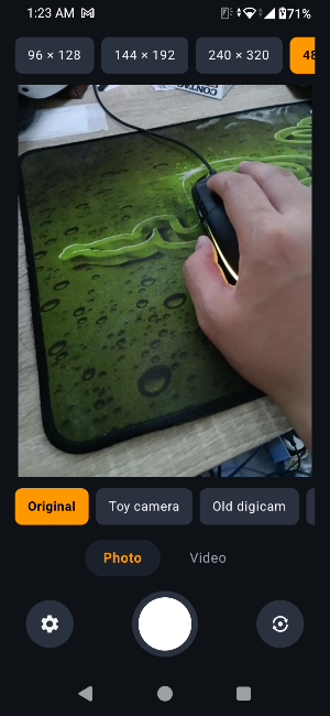 Low Quality Camera: Tiny Files Screenshot 1